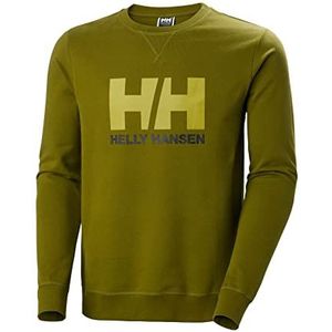 Helly Hansen Heren HH Logo Crew Sweater, Olijfgroen, L