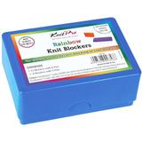 KnitPro - KnitPro Knitblockers Doosje Regenboog, 12 8-Draads en 8 4-Draads Blockers - 1 Set