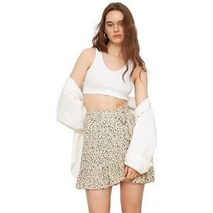 TRENDYOL Dames vliegwiel gebreide rok. Skirt, Meerkleurig, L