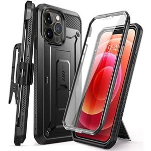 SupCase Outdoor hoes voor iPhone 13 Pro (6,1 inch), telefoonhoes, 360 graden case, bumper, beschermhoes, cover [Unicorn Beetle Pro] met displaybescherming 2021 (zwart)