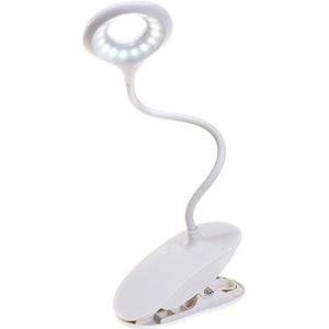 HIMRY klemlamp, wit, adapter (alleen USB-kabel).
