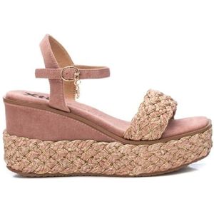 XTI Damessandalen, comfortabele en veelzijdige schoenen, vrijetijdsmode, huidskleur, maat 66, 39 EU