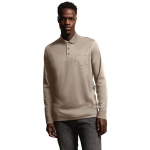 bugatti heren polo 1/1 mouw, beige, S