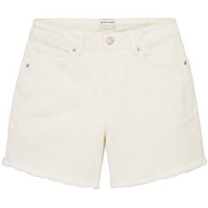 TOM TAILOR Meisjes 1036148 bermuda shorts voor kinderen, 10315-Whisper White, 158, 10315 - Whisper White, 158 cm
