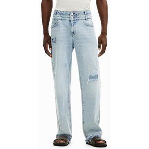 Desigual Man Template, 5053 Denim MEDIUM WASH, 38, blauw, 38