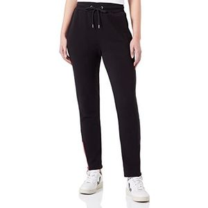 Love Moschino Regular Fit Jogger vrijetijdsbroek voor dames, Zwart, 34 NL