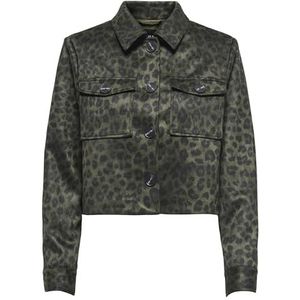 Only - ONLMOON AOP FAUXSUEDE - Windjack - Bruin - Dames
