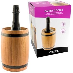 Koala Spain Barrel Cooler® Wijnkoeler van hout in vatvorm met vriesgel