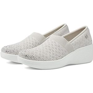 SKECHERS Women's Martha Stewart PIER LITE-Reflection Loafer, Light Grey Silver, 5.5