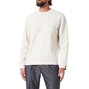 Sisley Mens Sweater L/S 322WS101L Sweatshirt, Off White 0L8, S
