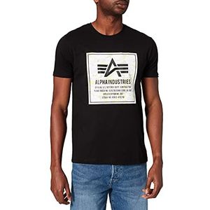 Alpha Industries Camo Blok T T-shirt voor heren Black/Digi White Camo