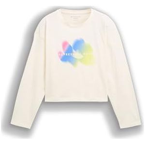 TOM TAILOR - Shirt - Crème - Lange Mouw - Motiefprint