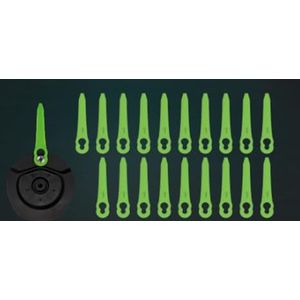 Vervangende mesjeset voor trimmer, eenvoudige mes-trimmerkop + mes/snijmess voor heggenschaar, accessoires en vervangend eenvoudig mes + 20 mesjes voor ST24B06-01