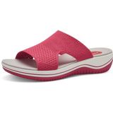 Jana Softline 8-27268-42 556 Fuxia Slipper voor dames, comfortabele extra brede alledaagse schoen, feestelijk, elegant, platte sandalen, 42 EU breed, fuchsia, 42 EU Breed