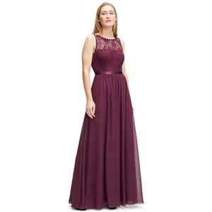 Vera Mont Cocktailjurk voor dames, met kant, rood, 42