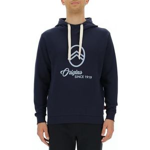 CITROËN O102939-A928 Capuchonblouse met regenhemd, origineel, logo, grote print met zijzakken, C23W, lang shirt voor heren, nachtblauw, maat M