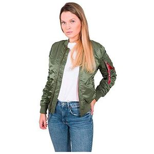 Alpha Industries MA-1 VF 59 bommenwerperjas voor dames Sage-Green