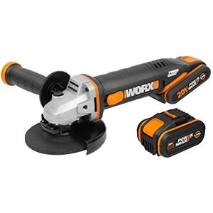 Worx WX803 - schuurmachine, 125 mm, 20 V, 2 Ah + 4 Ah