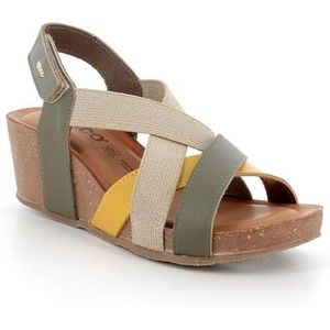 imac spa D.LAURITA damessandalen met sleehak, modder, 37 EU, Modder., 37 EU