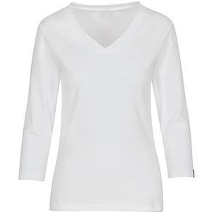 Trigema Damesshirt met lange, wit (wit 001), XXL
