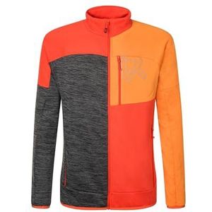 Rock Experience Kobra Mock Neck FZ Man Fleece shirt met lange mouwen voor heren