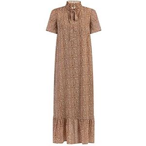 paino Midi-jurk voor dames van chiffon, camel wit, S
