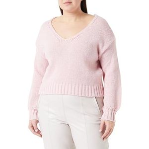 sookie Dames, modieuze polyester zwart maat XS/S pullover sweater, roze, XL