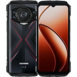 DOOGEE S118 Smartphone Incassable 2024, 20Go RAM+512Go ROM, 10800mAh, Écran 6.58"" FHD+ 120Hz, 50MP Caméra, Android 14, Octa Core, 4G Dual SIM Telephone Portable Debloqué, GPS, NFC, Fingerprint, Rouge
