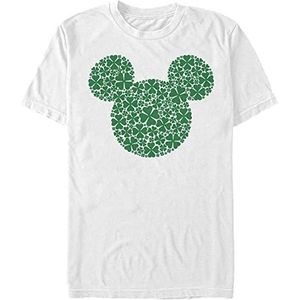 Disney Classic Mickey - Mickey Clover Fill Unisex Crew neck T-Shirt White L