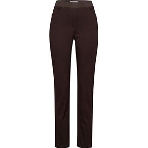 Raphaela by Brax Dames Pamina Thermolite Cotton Broek, Dark Brown, 48K