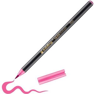 edding 1340 brush pen - roze - 1 stift - flexibele penseelpunt - viltstift voor schilderen, schrijven en tekenen - dagboeken, handlettering, mandala, kalligrafie