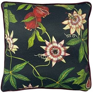 Paoletti Figaro gebloemde fluwelen veren gevuld kussen