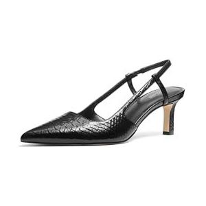 MICHAEL Michael Kors - ALORA - Slingpumps - Zwart - Blokhak - Glad Leer