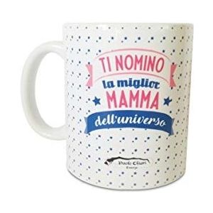 PAOLO CHIARI Beste Mamma Thermische Mok Ontwerpen, 10 Fluid_Ounces, Keramiek, Multicolor
