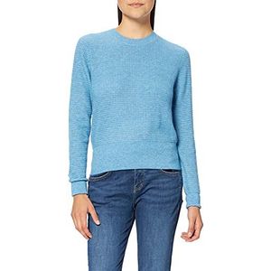 BOSS Dames C Femaida Regular Fit Pullover met structuur Mix, Medium Blue421, L