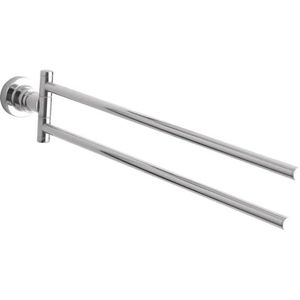 tesa® Luup handdoekhouder, verchroomd metaal, zelfklevend, 86 mm x 50 mm x 485 mm