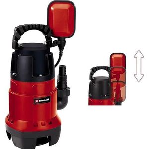 Einhell GC-DP 7835 Vuilwaterpomp (rood, 780 W, Ø35 mm vreemde voorwerpen, 15.700 l/h transportl., vlotterschakelaar, draaggreep, kabelopwikkeling, universele aansluiting), rood