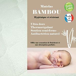 BabyCalin matras, bamboe, 70 x 140 x 10 cm, 1 stuk