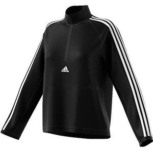 Adidas Wvn 3S 1/2 Zip Sweatshirt, dames, zwart/wit, 2XS
