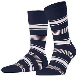 FALKE Heren Sokken Marina Stripe M SO Katoen Gedessineerd 1 Paar, Blauw (Royal Blue 6000), 45-46