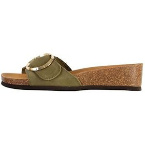 Scholl amalfi mule sandaal voor dames, Celeste Y Blanco, 36 EU