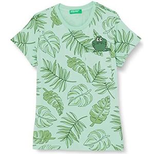 United Colors of Benetton T-shirt voor kinderen en jongens., Verde 76c, 9 Maanden