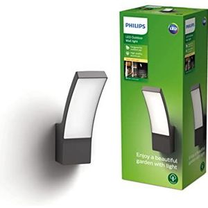 Philips LED Splay buitenwandlamp - antraciet - warmwit licht - 12W