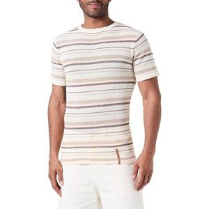 KEY LARGO Mt Barrio Round T-shirt voor heren, ecru (1003), M