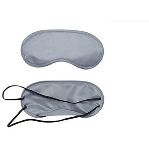 Slaapmasker van natuurlijke zijde, zacht oogmasker, verstelbare riem, blinddoek, glad slaapmasker, comfortabele slaapoogafdekking met zak om te slapen (grijs)