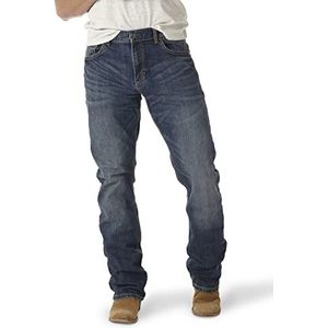 Wrangler Retro Ajustado enkellaarsjes met Corte De Bota Jeans Slim Fit snit laarzen heren, Layton, 35W x 36L