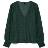 VERO MODA - VMBECCA - Blouse - Groen - Lange Mouw