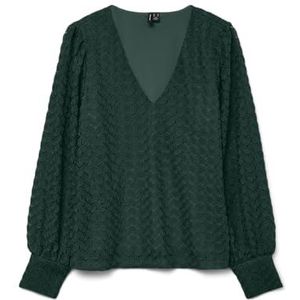 VERO MODA - VMBECCA - Blouse - Groen - Lange Mouw