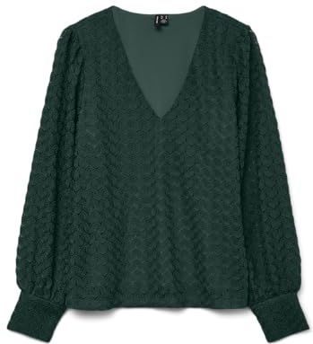 VERO MODA - VMBECCA - Blouse - Groen - Lange Mouw