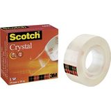 Scotch C6001966 plakband Crystal Clear 600, cellulose acetaat, bandgrootte (L x B): 66 m x 19 mm